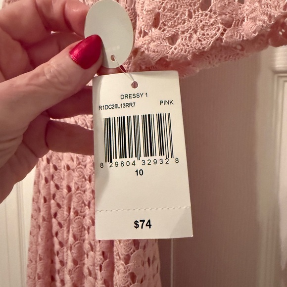 Rabbit Rabbit Rabbit Pink Lace Dress, size 10, NWT - Picture 2 of 3